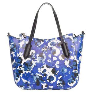 Eva Blue Leather Tote
